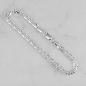 PULSERA CUBANA CONTINUA 4MM-19CM