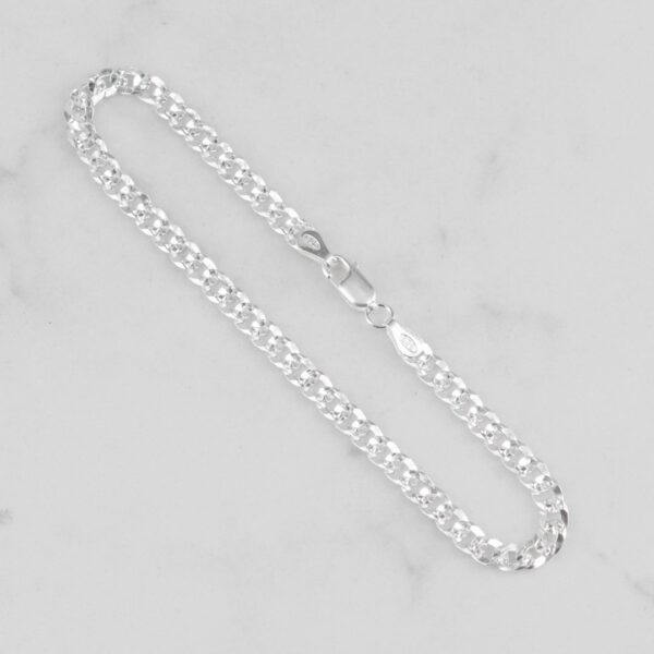 PULSERA CUBANA DIAMANTADA 4MM-19CM